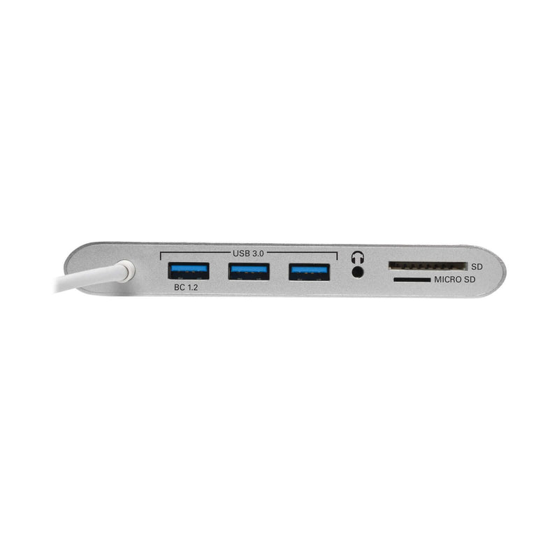 Eaton Tripp Lite Series USB-C Dock, Dual Display - 4K HDMI/mDP, VGA, USB 3.2 Gen 1, USB-A/C Hub, GbE, Memory Card, 100W
