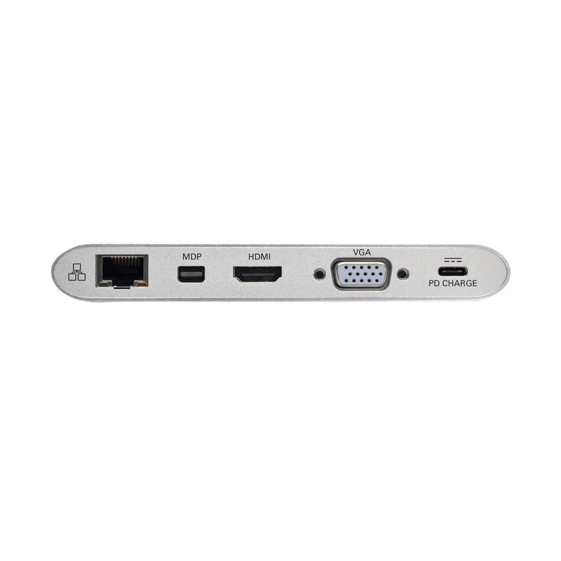 Eaton Tripp Lite Series USB-C Dock, Dual Display - 4K HDMI/mDP, VGA, USB 3.2 Gen 1, USB-A/C Hub, GbE, Memory Card, 100W