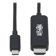 Eaton Tripp Lite Series USB-C zu HDMI Adapterkabel (Stecker/Stecker), 4K, 4:4:4, Thunderbolt 3 Compatible, Schwarz, 6 ft