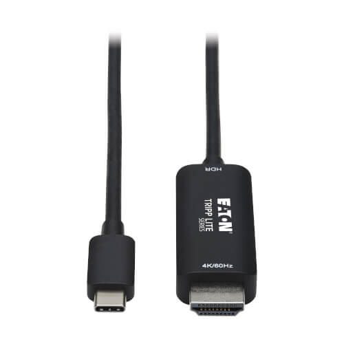 Eaton Tripp Lite Series USB-C zu HDMI Active Adapterkabel (Stecker/Stecker), 4K 60 Hz, HDR, HDCP 2.2, DP 1.2 Alt Mode, S