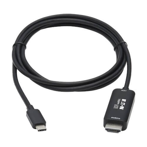 Eaton Tripp Lite Series USB-C zu HDMI Active Adapterkabel (Stecker/Stecker), 4K 60 Hz, HDR, HDCP 2.2, DP 1.2 Alt Mode, S
