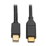 Eaton Tripp Lite Series USB-C zu Mini DisplayPort Active Adapterkabel (Stecker/Stecker), 4K 60 Hz, Schwarz, 6 ft. (1.8 m