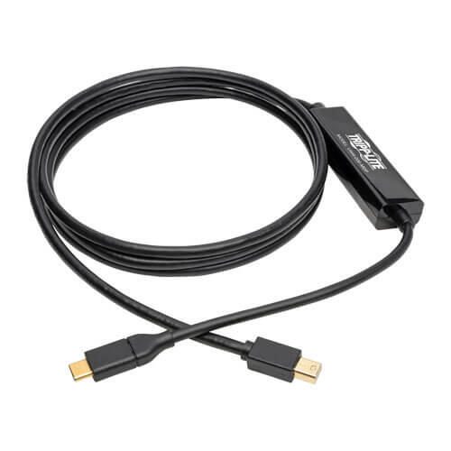 Eaton Tripp Lite Series USB-C zu Mini DisplayPort Active Adapterkabel (Stecker/Stecker), 4K 60 Hz, Schwarz, 6 ft. (1.8 m