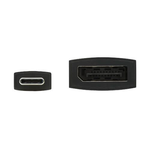 Eaton Tripp Lite Series USB-C zu DisplayPort Active Adapterkabel mit Equalizer (M/F), UHD 8K, HDR, DP 1.4, Schwarz, 6 in
