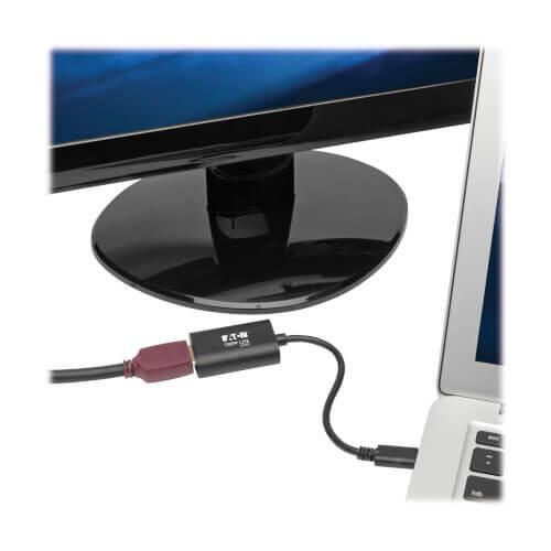Eaton Tripp Lite Series USB-C zu HDMI Adapter (M/F) - 4K 60 Hz, HDCP 2.2, Schwarz