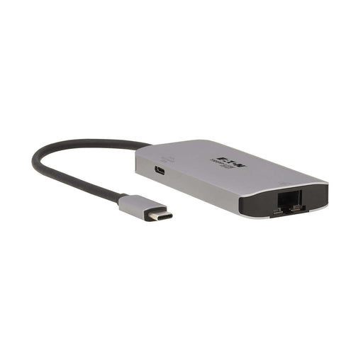 Eaton Tripp Lite Series 3-Port USB-C Hub - USB 3.2 Gen 1, 3 USB-A Ports, GbE, Thunderbolt 3, 100W PD Charging, Aluminum