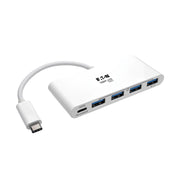 Eaton Tripp Lite Series 4-Port USB-C Hub mit Power Delivery, USB-C zu 4x USB-A Ports, USB 3.0, White