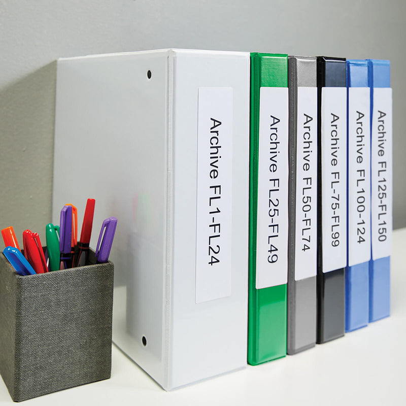 DYMO® Original Etikett für LabelWriter™, Ordner schmal - weiss - permanent haftend, 1 x 110 Etiketten