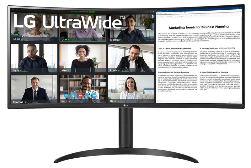 LG UltraWide 34WR55QC-B Curved Monitor 86,42cm (34 Zoll)