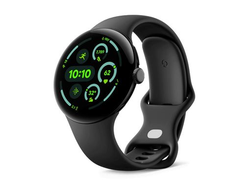 Google Pixel Watch 3 (WiFi) Sportarmband 41mm, Schwarz/Obsidian