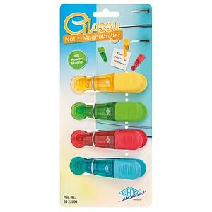 WEDO Magnete 8,4 x 4,0 x 2,1 1x gelb, grün, rot, blau