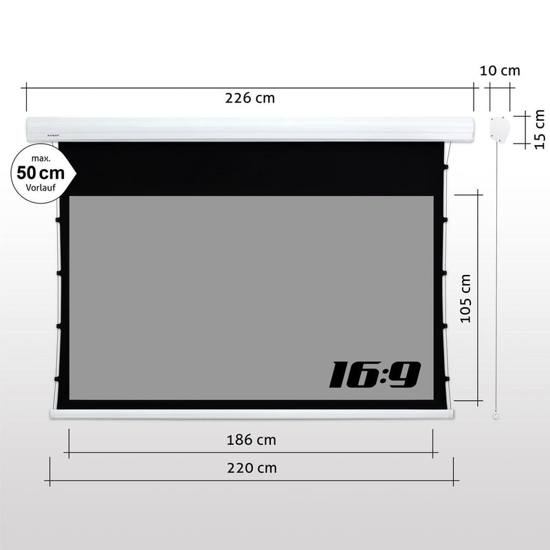 eSmart Germany Expert XTR Tension-Leinwand 186x105 cm (84') 16:9