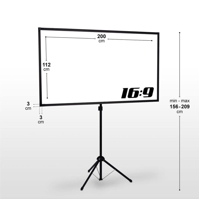 LG HU810PW Forte CineBeam Laser Heimkino Beamer 2700 ANSI Lumen + eSmart Expert X-Type Ultralightweight Stativ Leinwand