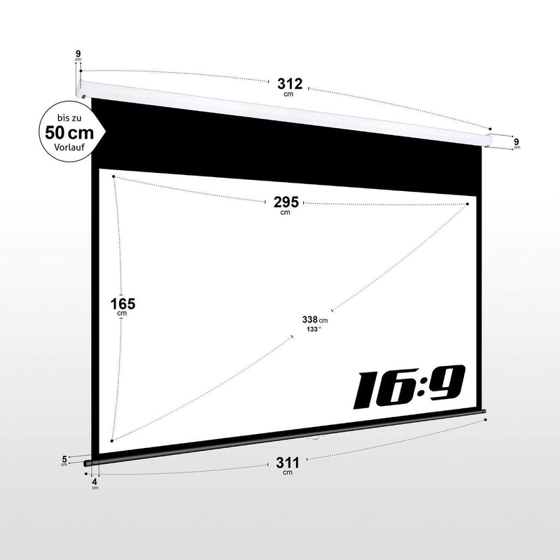 eSmart Germany Rollo Leinwand MIROLO 295 x 165 cm (133') 16:9