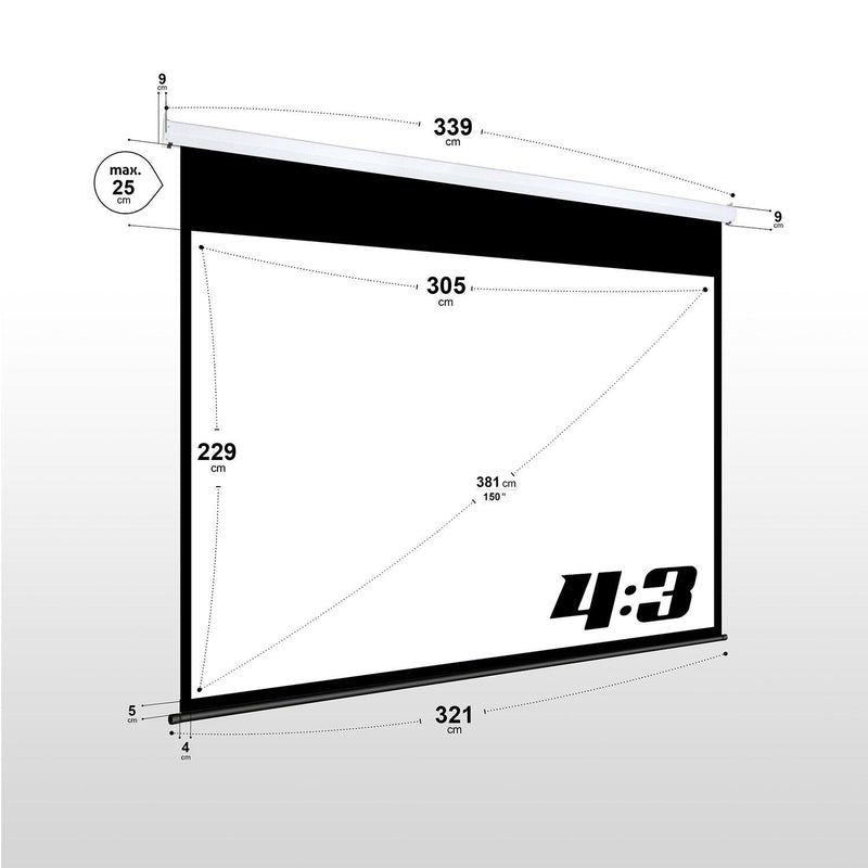 eSmart Germany Motor Leinwand MIMOTO 305 x 229 cm (150') 4:3