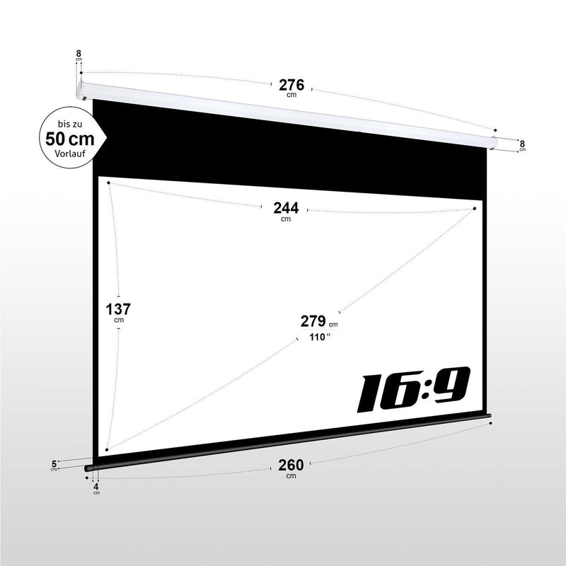 eSmart Germany Motor Leinwand MIMOTO 244 x 137 cm (110') 16:9