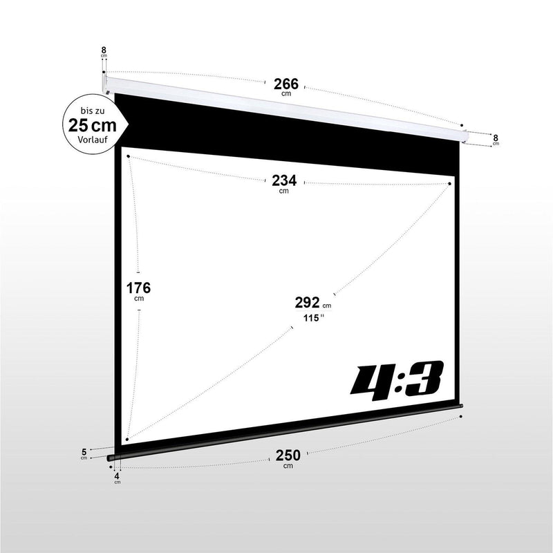 eSmart Germany Motor Leinwand MIMOTO 234 x 176 cm (115') 4:3