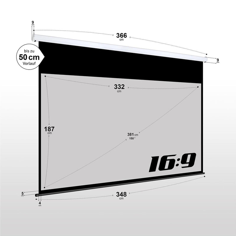 eSmart Germany Motor Leinwand MIMOTO 332 x 187 cm (150') 16:9