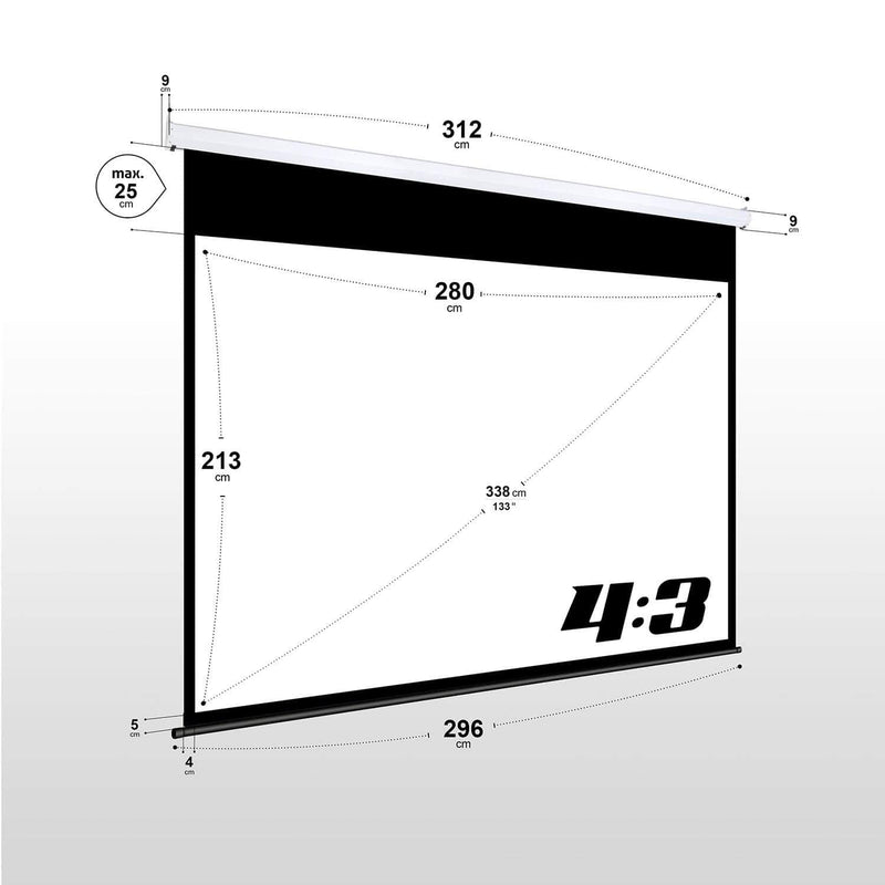 eSmart Germany Motor Leinwand MIMOTO 280 x 213 cm (133') 4:3