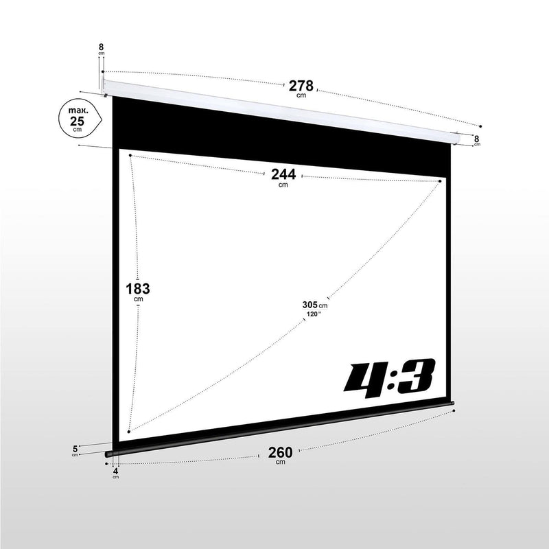 eSmart Germany Motor Leinwand MIMOTO 244 x 183 cm (120') 4:3