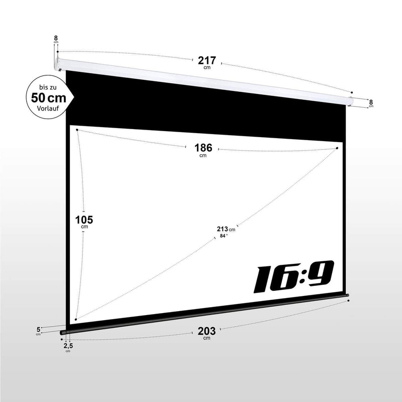 eSmart Germany Motor Leinwand MIMOTO 186 x 105 cm (84') 16:9