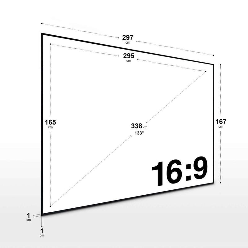 eSmart Expert UKD Rahmen Leinwand 338 cm 133 Zoll