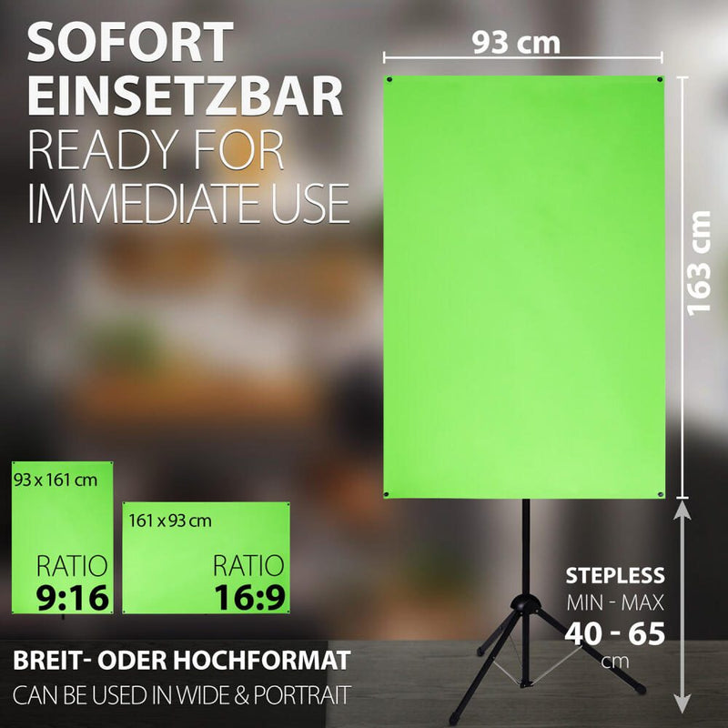 eSmart Expert X-Type Ultralightweight Greenscreen 161 x 93 cm / 70 Zoll