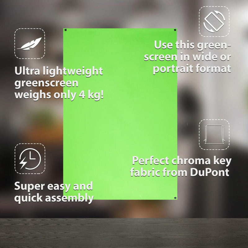 eSmart Expert X-Type Ultralightweight Greenscreen 161 x 93 cm / 70 Zoll