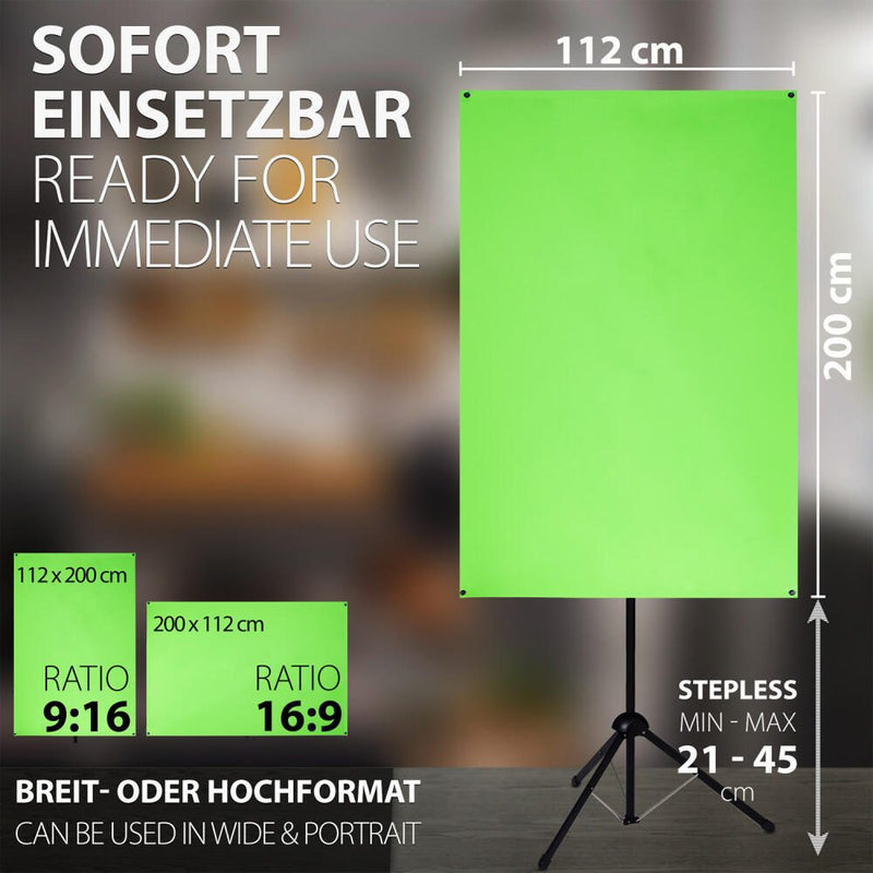 eSmart Expert X-Type Ultralightweight Greenscreen 200 x 112 cm / 90 Zoll