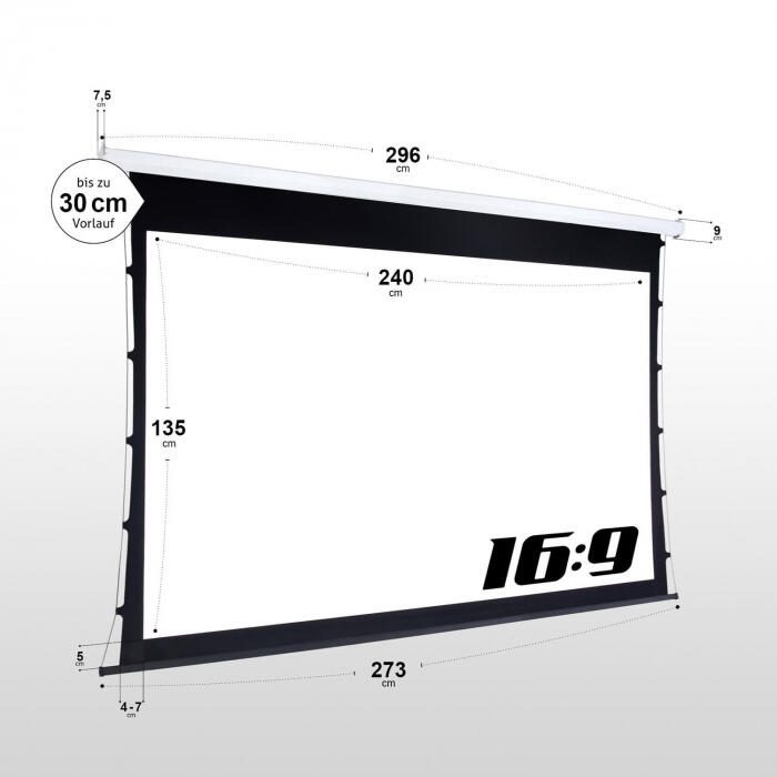 eSmart Economy EXT Tension Leinwand 240 x 135 cm (108') 16:9
