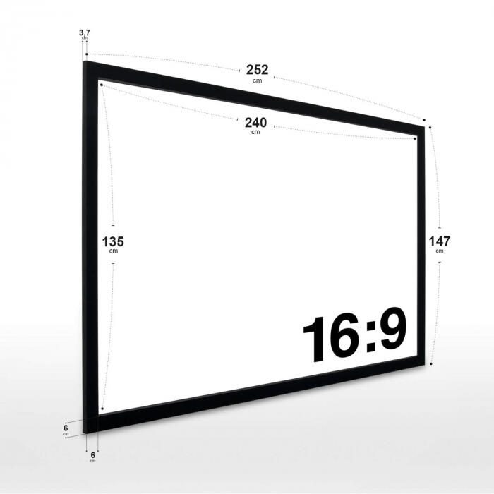 eSmart Economy EXF Rahmen Leinwand 240 x 135 cm (108') 16:9