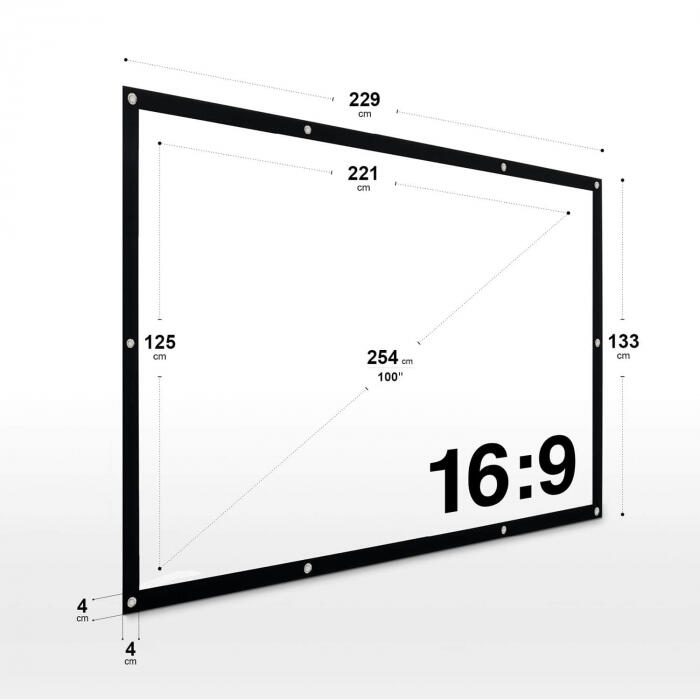 eSmart FLEX Spann Leinwand 221 x 125 cm (100') 16:9