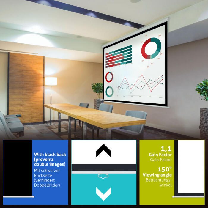 eSmart Economy EXR Rollo Leinwand 240 240 (134') 1:1