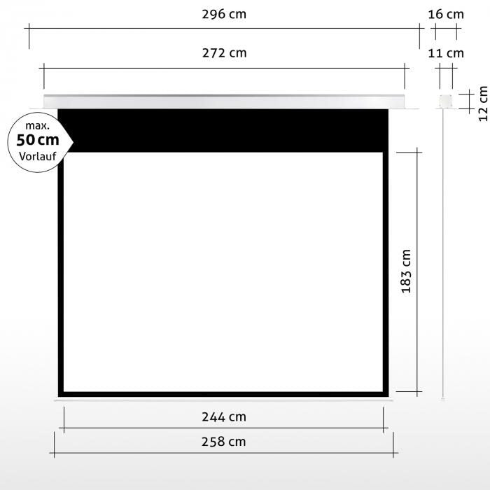 eSmart Expert CSX Deckeneinbau Leinwand 244 x 183 cm (120') 4:3