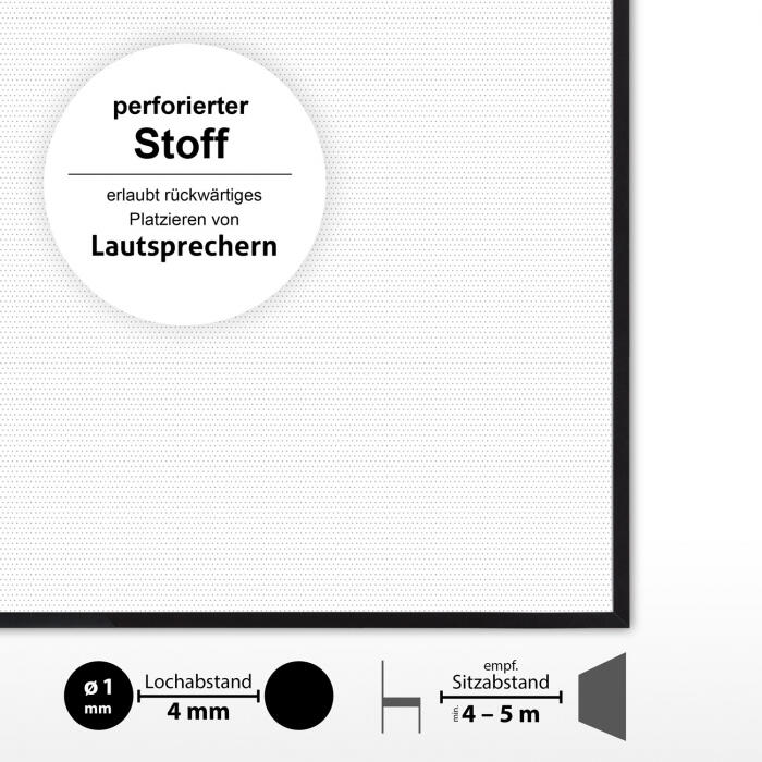 eSmart Expert UKD Akustik Rahmen Leinwand 213 cm 84 Zoll