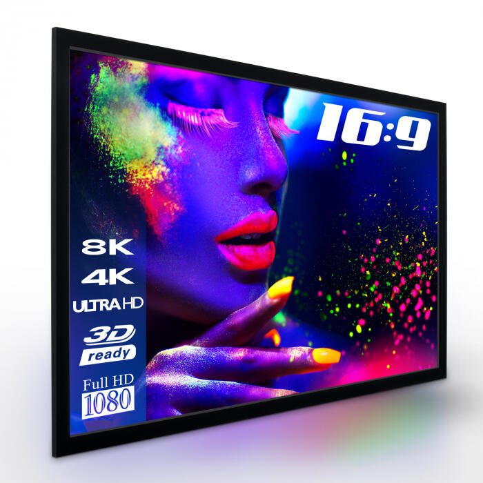 eSmart Professional MIRALE Akustik-Rahmen Leinwand 160 x 90 cm (72') 16:9