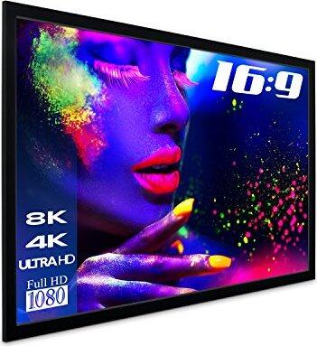 eSmart Professional MIRALE Tageslicht Rahmen Leinwand Grau 160 x 90 cm (72') 16:9