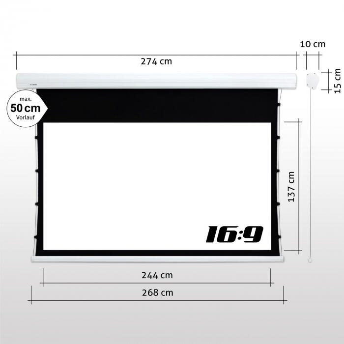 eSmart Expert XTR Tension Akustik Leinwand 244 x 137 cm (110') 16:9