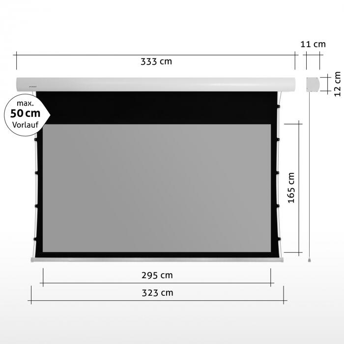 eSmart Expert XTS Tension Leinwand Grau 295 x 165 cm (133') 16:9