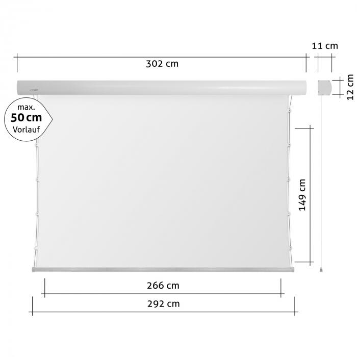 eSmart Expert XTS Akustik Tension Leinwand 266 x 149 cm (120') 16:9
