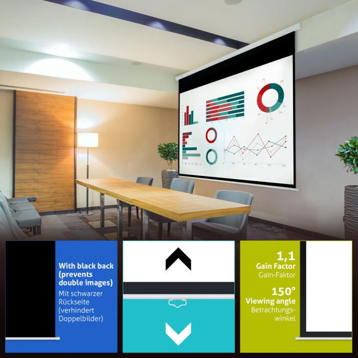 eSmart Professional MIROLO Rollo Leinwand 280 x 210 cm (138') 4:3