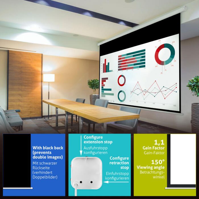 eSmart Professional MIMOTO Motor Leinwand 237 x 148 cm (110') 16:10