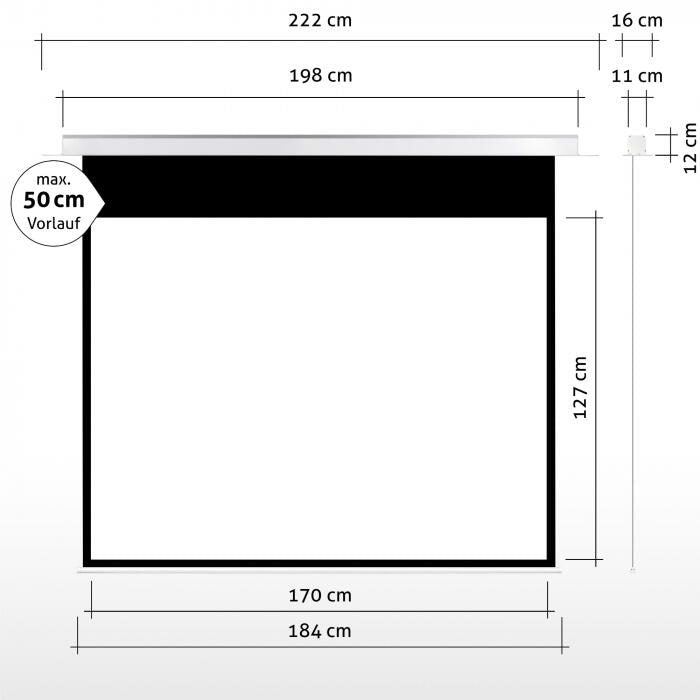 eSmart Expert CSX Deckeneinbau Leinwand 170 x 127 cm (84') 4:3