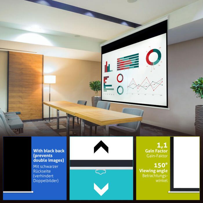 eSmart Economy EXR Rollo Leinwand 180 x 135 cm (89') 4:3