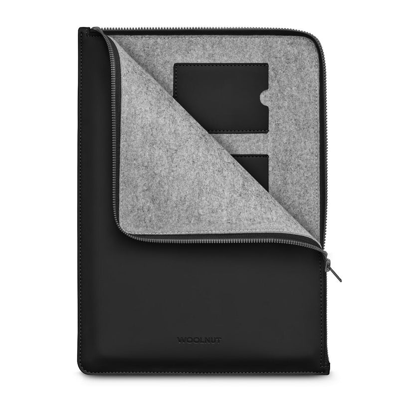 Woolnut beschichtetes Folio für MacBook Pro 14', schwarz