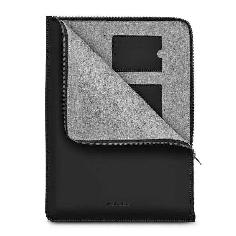 Woolnut beschichtetes Folio für MacBook Pro 16', schwarz
