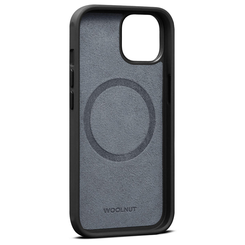 Woolnut Ledercase für iPhone 14, grau