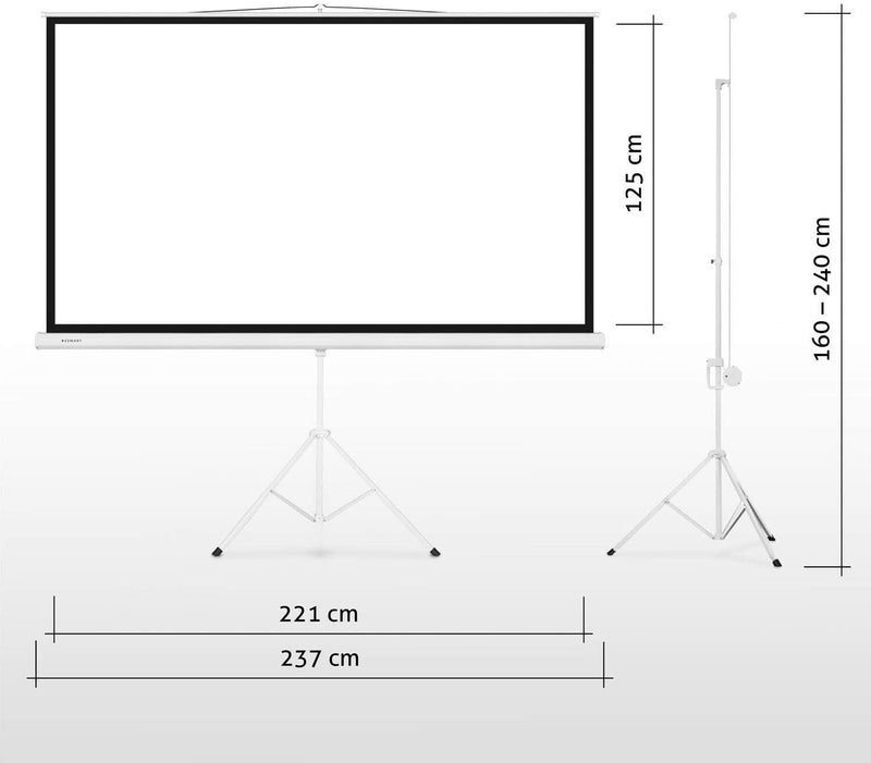 ESMART Professional MISATI Stativ Leinwand 221 x 125 cm (100') 16:9