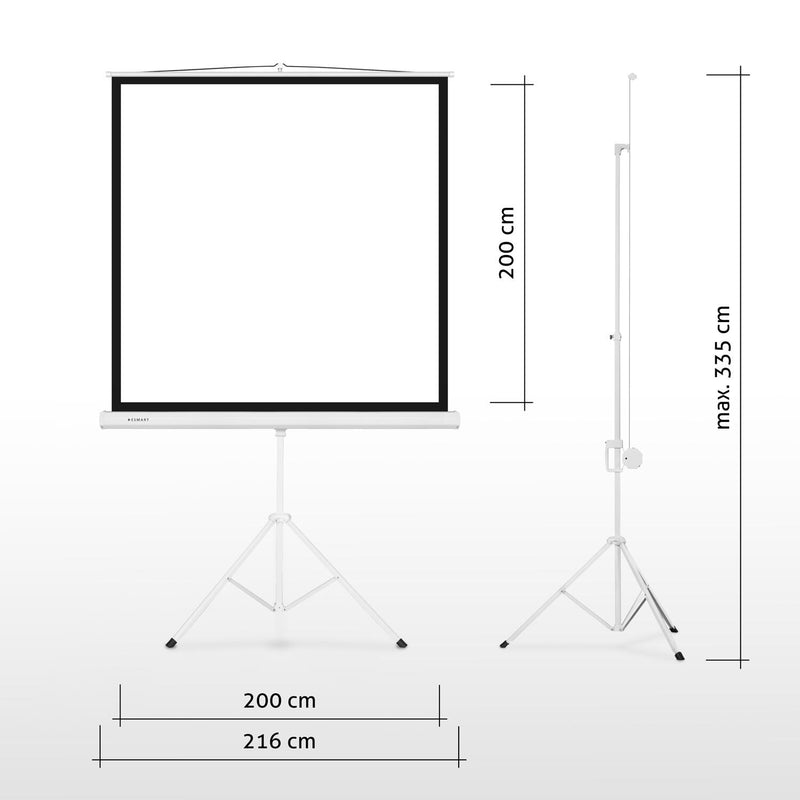 ESMART Economy EXS Stativ Leinwand / 200 x 200 cm (111') / Format 1:1