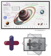 Samsung Flip Pro WM55B Flipchart 138,7 cm 55 Zoll inkl. Neomounts LED-WR100 rotierbare Wandhalterung & Tray CY-TF65BBC